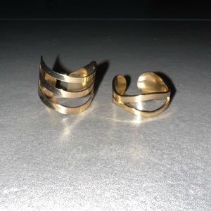 Gold plated Rings set